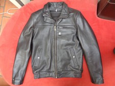 Blouson moto Helstons Benny cuir noir taille M neuf sans étiquettes