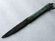 RARE COUTEAU GALLO ROMAIN EN BRONZE ROMAN KNIFE