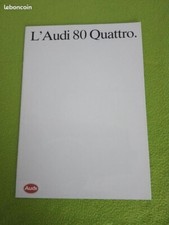 BROCHURE AUDI 80 QUATTRO 1984