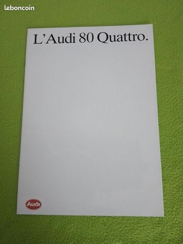 Brochure audi quattro - 80, 1984