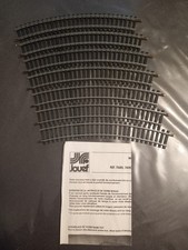 Lot de 7 rails courbés du TGV orange de la SNCF trainMarque JOUEF 7834+Notice