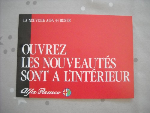 Catalogue brochure alfa romeo - catalogue/brochure,