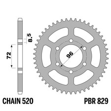 SUZUKI SP 370 1977-1982 pignon