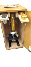Ancien Microscope STIASSNIE Paris Dans Son Coffret D'Origine En Bois