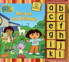 Dora et les animaux : Ecris des mots avec les lettres magnétiques, Albin Michel