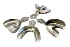 Outil ancien lot 4 coupelles Marque Unis France prothésiste dentaire dentiste 