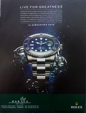 publicite   montre ROLEX   LA