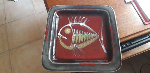 Plat céramique émaillée - plat,