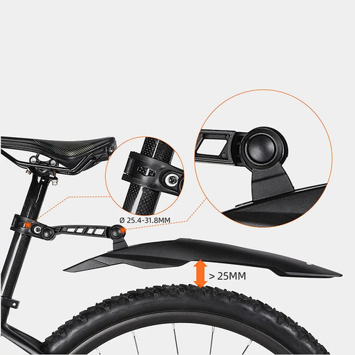 Garde boue arriere vtt - garde-boue,