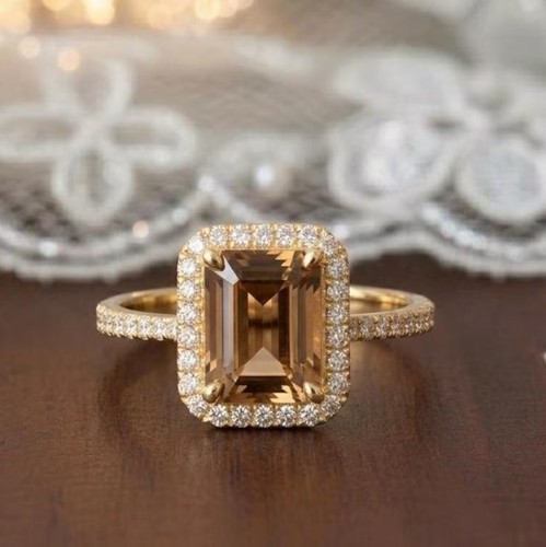 Rare bague solitaire - solitaire, diamant