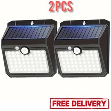 Lampe Murale Solaire Extérieure 51 LED Détecteur Mouvement - 3 Modes, IP65,...
