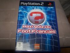 MAXI QUIZ DU FOOT FRANCAIS -  PS2 - VF - BOITE CD  LIVRET