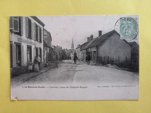 Cpa la bazoche gouët - -,