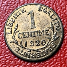 #4235 -RARE - 1 centime 1920