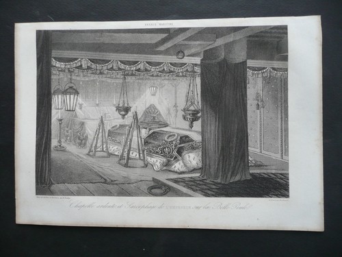Gravure 1838 chapelle - gravure, 1838.