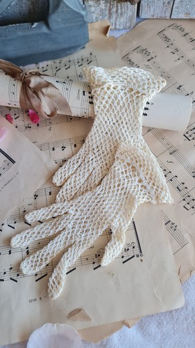 Ancien petits gants crochet - ancien,