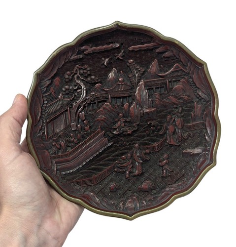 Assiette chinoise laque - chinoise,
