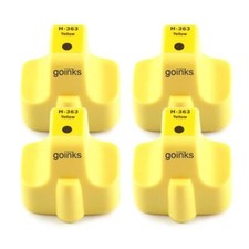 4 Jaune Cartouches d'encre pour HP Photosmart C7180 C7183 C7185 C7200 C7250