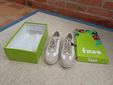 cyclistes lacées Ixoo cuir blanc et beige 39 état neuf jamais portées