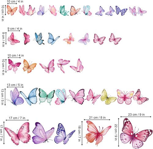 Stickers muraux papillon - stickers,