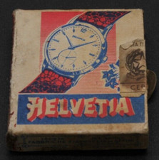 Boîte De Soufflettes Vintage Années '70 (Vide) - Publicité Montres Helvetia