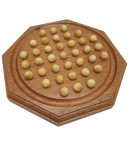 Solitaire octogonal bois - cm,