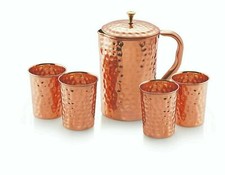 Pichet cruche en cuivre pur