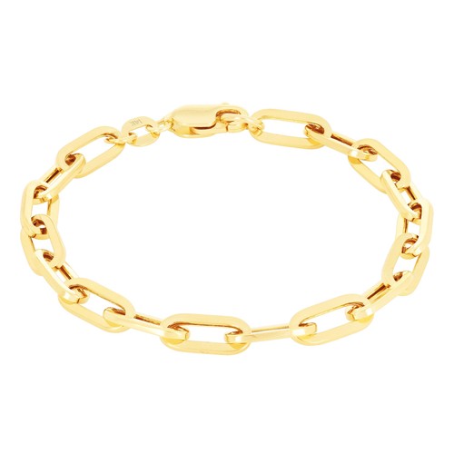 14k jaune 5mm trombone - or,