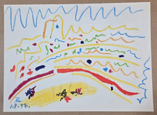 Lithographie couleur d'après Pablo PICASSO : Toros y Toreros. Tauromachie