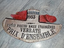 plaque prix agricole cochon