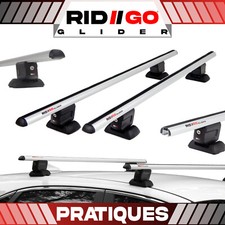 Alu Blanc Barres de toit pour
