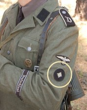 '30- '40s Panzergrenadier-Regiment Deutsches Afrika Korps Chiffon Rang Insignes