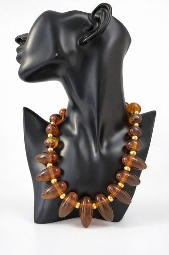 Collier élégance ambre - collier, –