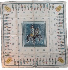 Foulard Carré de soie Yves Brayer créé par Courvoisier the Brandy of Napoleon