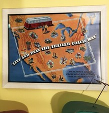 Vintage Trailer print, bright