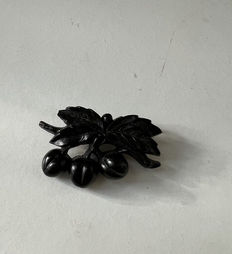 Broche bois noirci - broche,