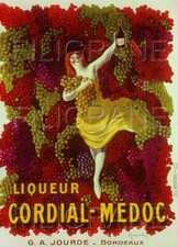 CORDIAL MéDOC LIQUEUR Ryms - POSTER HQ 50x70cm d'une AFFICHE VINTAGE