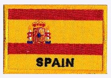 Ecusson patche Espagne patch badge drapeau ESPAGNOL 70 x 45 mm Espana brodé