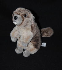 Peluche doudou castor marmotte