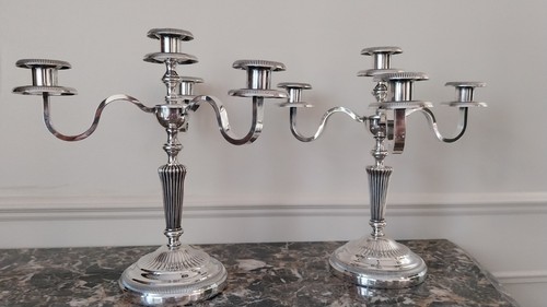 Paire chandelier métal - chandelier,