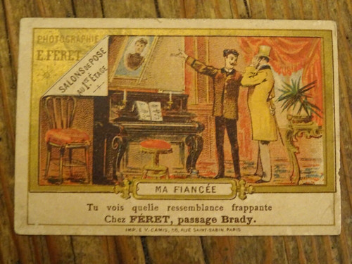 Ancien chromo publicitaire