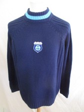Pull de football vintage OM Marseille Bleu Taille XL