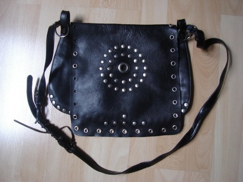 Sac main besace - zara, cuir