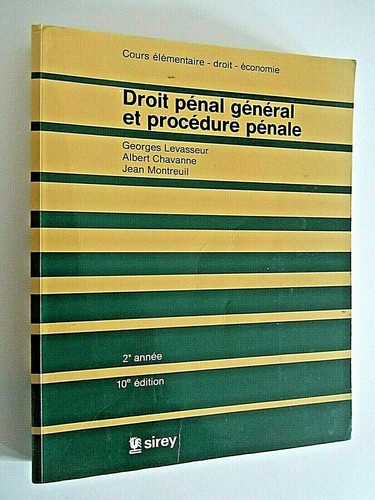 Droit pénal général - , et