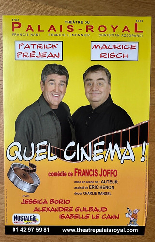 Affiche théâtre palais - du,