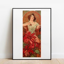 Affiche Vintage Mucha Ruby