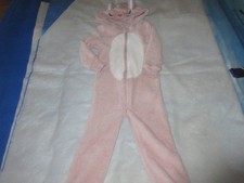 combinaison pyjama à capuche fourrure à tete de lapin 3 ans
