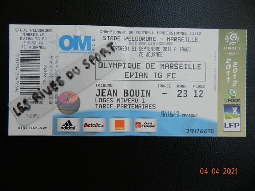 Ticket billet football - billet,