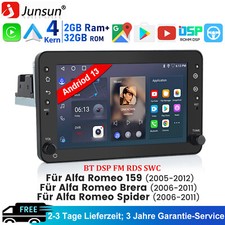 7''Android13 Pour Alfa Romeo 159 AUTORADIO DAB WIFI RDS Bluetooth 2+32GB CarPlay