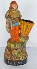 Figurine terre cuite l'Isle Adam signé A. Hanne "Mont Saint Michel "